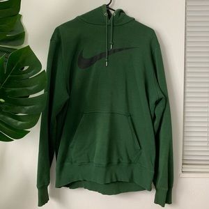 Pull Over Nike hoodie all green with black logo